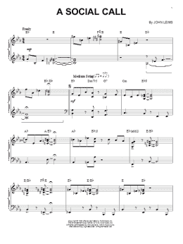 page one of A Social Call (arr. Brent Edstrom) (Piano Solo)