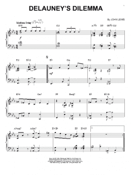 page one of Delauney's Dilemma (arr. Brent Edstrom) (Piano Solo)