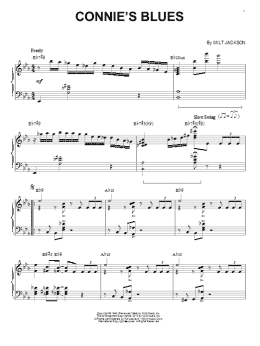 page one of Connie's Blues (arr. Brent Edstrom) (Piano Solo)