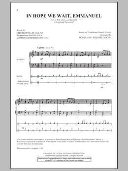 page one of In Hope We Wait, Emmanuel (SATB Choir)