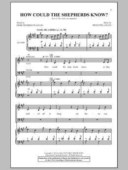 page one of How Could The Shepherds Know? (SATB Choir)
