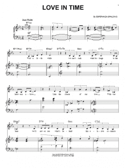 page one of Love In Time (Piano & Vocal)