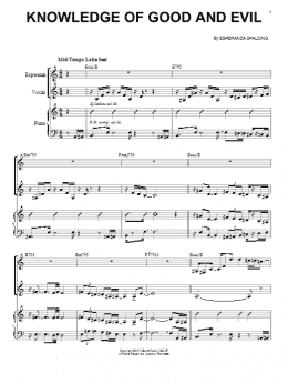 page one of Knowledge Of Good And Evil (Piano & Vocal)