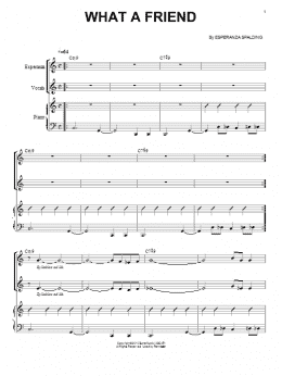 page one of What A Friend (Piano & Vocal)