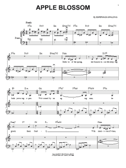 page one of Apple Blossom (Piano & Vocal)