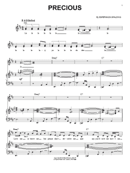 page one of Precious (Piano & Vocal)