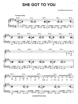 page one of She Got To You (Piano & Vocal)