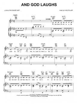 page one of And God Laughs (Piano, Vocal & Guitar Chords (Right-Hand Melody))