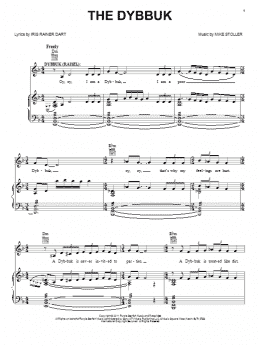 page one of The Dybbuk (Piano, Vocal & Guitar Chords (Right-Hand Melody))