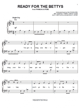 page one of Ready For The Bettys (Easy Piano)