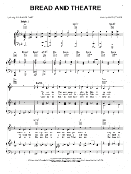 page one of Bread And Theatre (Piano, Vocal & Guitar Chords (Right-Hand Melody))