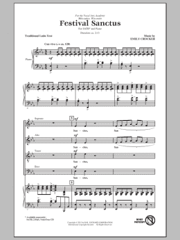 page one of Festival Sanctus (SATB Choir)