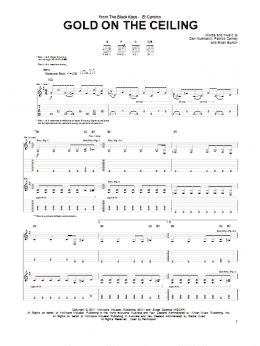 page one of Gold On The Ceiling (Guitar Tab)