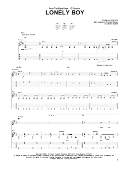 page one of Lonely Boy (Guitar Tab)