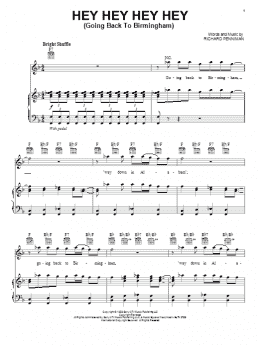 page one of Hey Hey Hey Hey (Piano, Vocal & Guitar Chords (Right-Hand Melody))