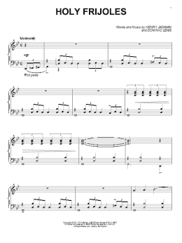 page one of Holy Frijoles (Piano Solo)
