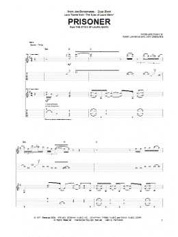 page one of Love Theme From "The Eyes Of Laura Mars" (Prisoner) (Guitar Tab)