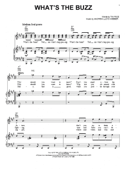 page one of What's The Buzz (Piano, Vocal & Guitar Chords (Right-Hand Melody))