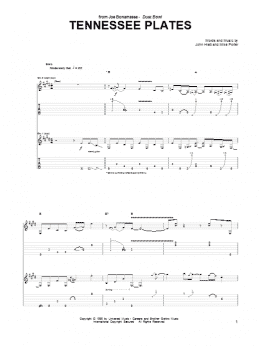 page one of Tennessee Plates (Guitar Tab)