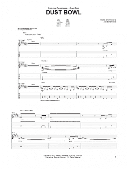 page one of Dust Bowl (Guitar Tab)