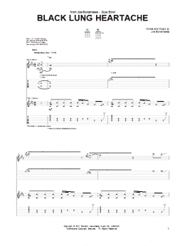 page one of Black Lung Heartache (Guitar Tab)