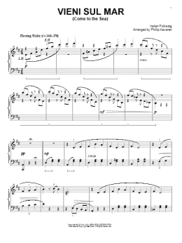 page one of Vieni Sul Mar (arr. Phillip Keveren) (Piano Solo)