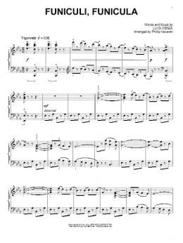 page one of Funiculi Funicula (arr. Phillip Keveren) (Piano Solo)