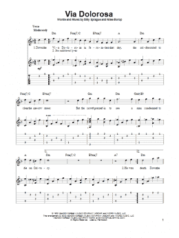page one of Via Dolorosa (Solo Guitar)