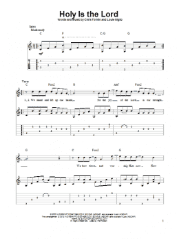 page one of Holy Is The Lord (Solo Guitar)