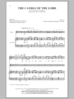 page one of The Candle Of The Lord (SATB Choir)