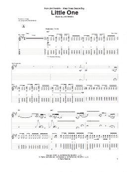 page one of Little One (Guitar Tab)