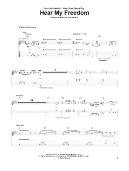 page one of Hear My Freedom (Guitar Tab)