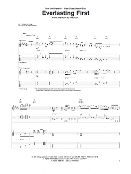 page one of Everlasting First (Guitar Tab)