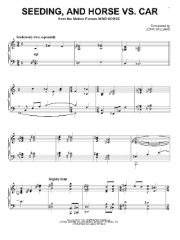 page one of Seeding, And Horse Vs. Car (Piano Solo)