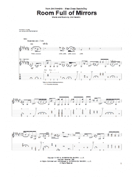 page one of Room Full Of Mirrors (Guitar Tab)
