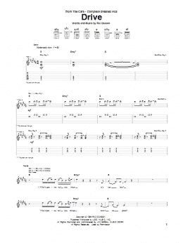 page one of Drive (Guitar Tab)
