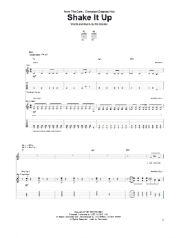 page one of Shake It Up (Guitar Tab)