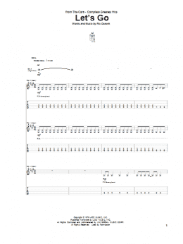 page one of Let's Go (Guitar Tab)