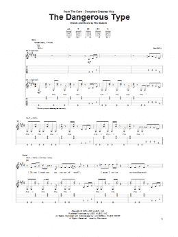 page one of The Dangerous Type (Guitar Tab)