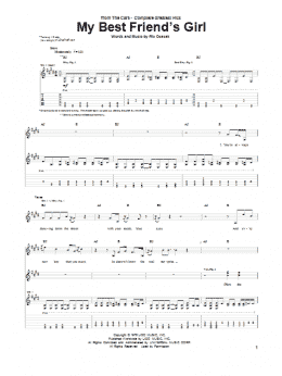page one of My Best Friend's Girl (Guitar Tab)