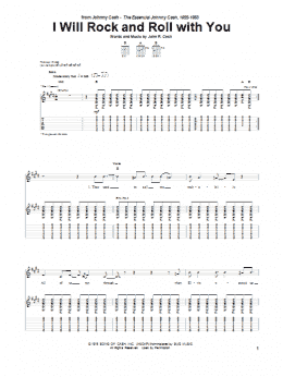 page one of I Will Rock And Roll With You (Guitar Tab)