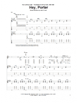 page one of Hey, Porter (Guitar Tab)