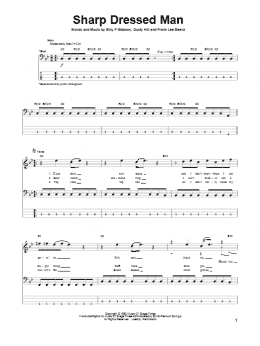 page one of Sharp Dressed Man (Bass Guitar Tab)
