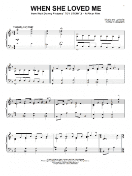 page one of When She Loved Me (from Toy Story 2) (Piano Solo)