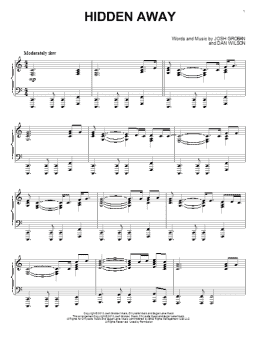 page one of Hidden Away (Piano Solo)