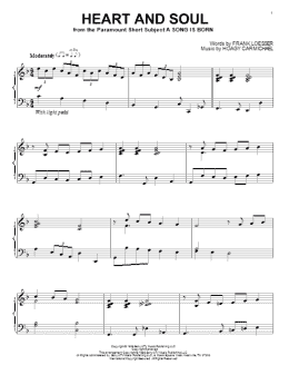 page one of Heart And Soul (Piano Solo)