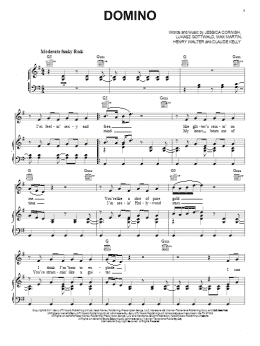 page one of Domino (Piano, Vocal & Guitar Chords (Right-Hand Melody))