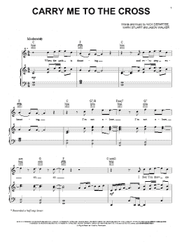 page one of Carry Me To The Cross (Piano, Vocal & Guitar Chords (Right-Hand Melody))