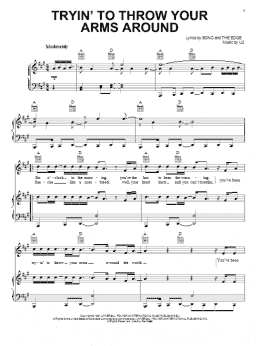 page one of Tryin' To Throw Your Arms Around (Piano, Vocal & Guitar Chords (Right-Hand Melody))