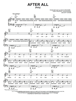 page one of After All (Holy) (Piano, Vocal & Guitar Chords (Right-Hand Melody))